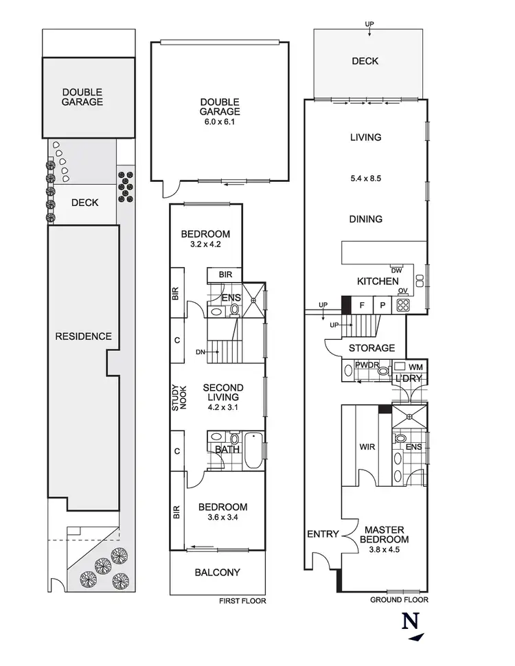 Floorplan of Homely house listing, 168A Separation Street, Northcote VIC 3070