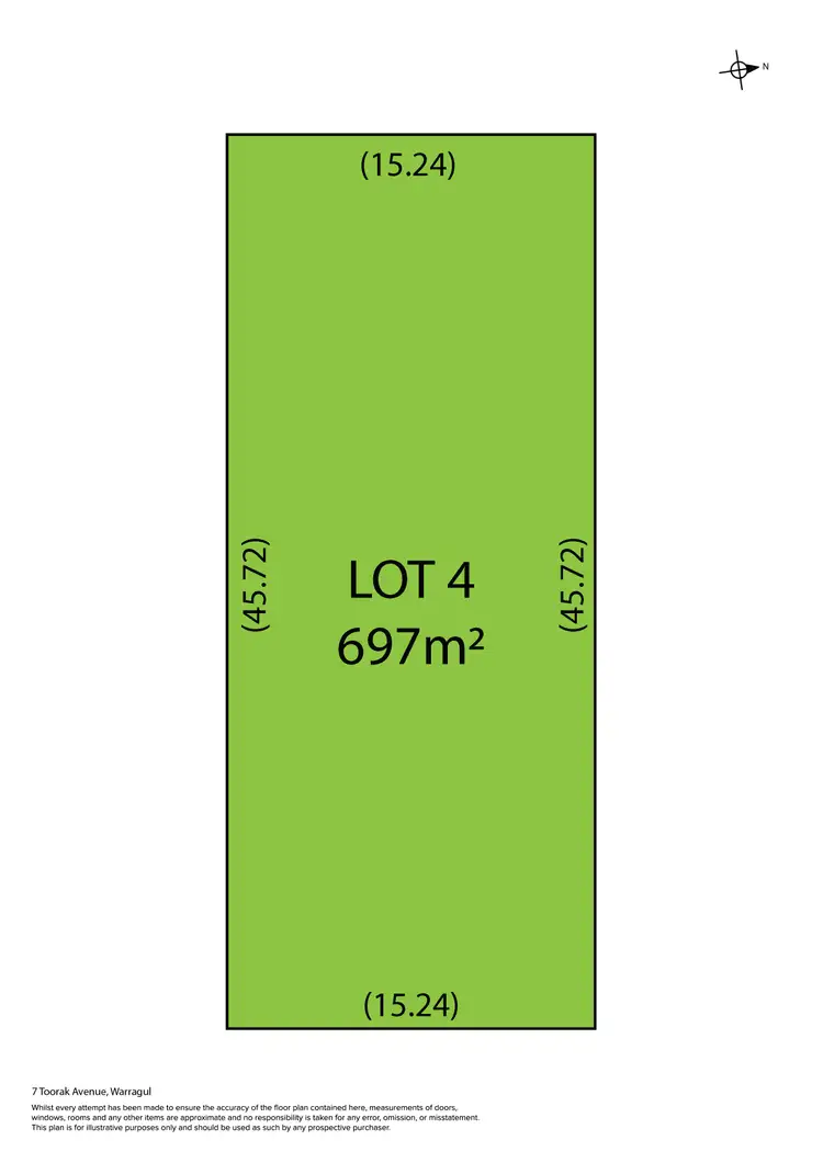 Floorplan of Homely land listing, 7 Toorak Avenue, Warragul VIC 3820