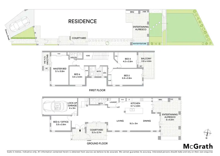 Floorplan of Homely semi-detached listing, 12 Omaru Street, Beverly Hills NSW 2209