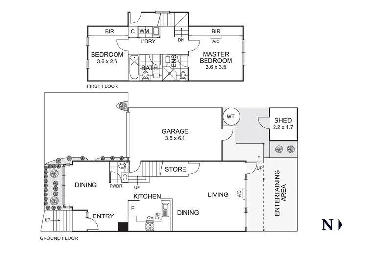 Floorplan of Homely townhouse listing, 6/35-37 Wooddale Grove, Donvale VIC 3111