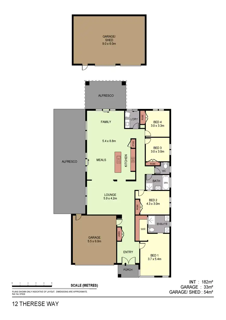 Floorplan of Homely house listing, 12 Therese Way, Maiden Gully VIC 3551