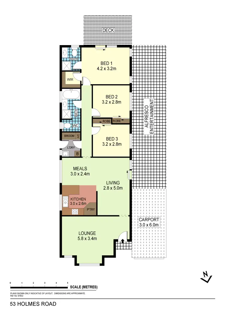 Floorplan of Homely house listing, 53 Holmes Road, North Bendigo VIC 3550