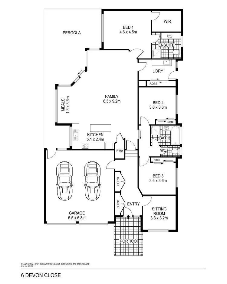 Floorplan of Homely house listing, 6 Devon Close, Strathdale VIC 3550