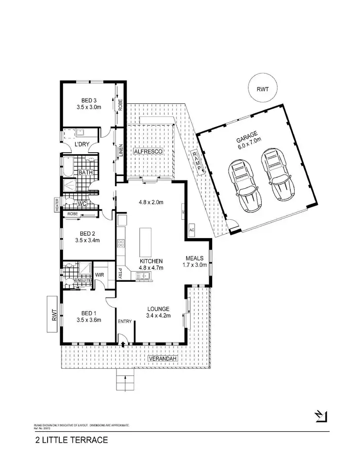 Floorplan of Homely house listing, 2 The Little Terrace, Strathdale VIC 3550
