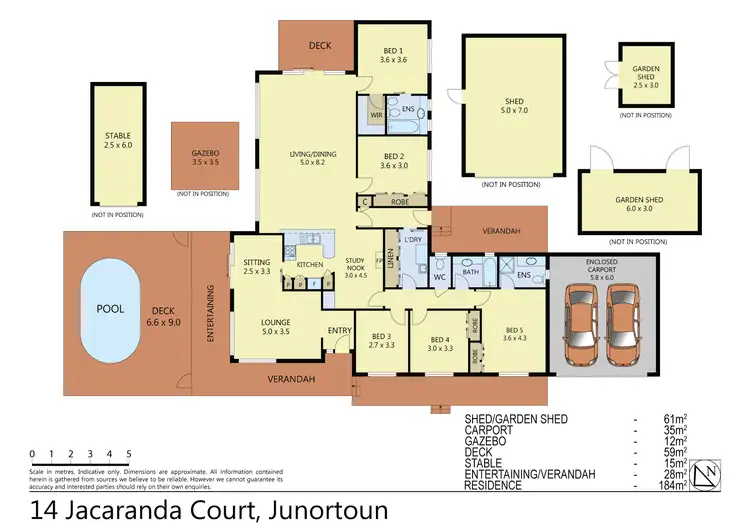 Floorplan of Homely house listing, 14 Jacaranda Court, Junortoun VIC 3551