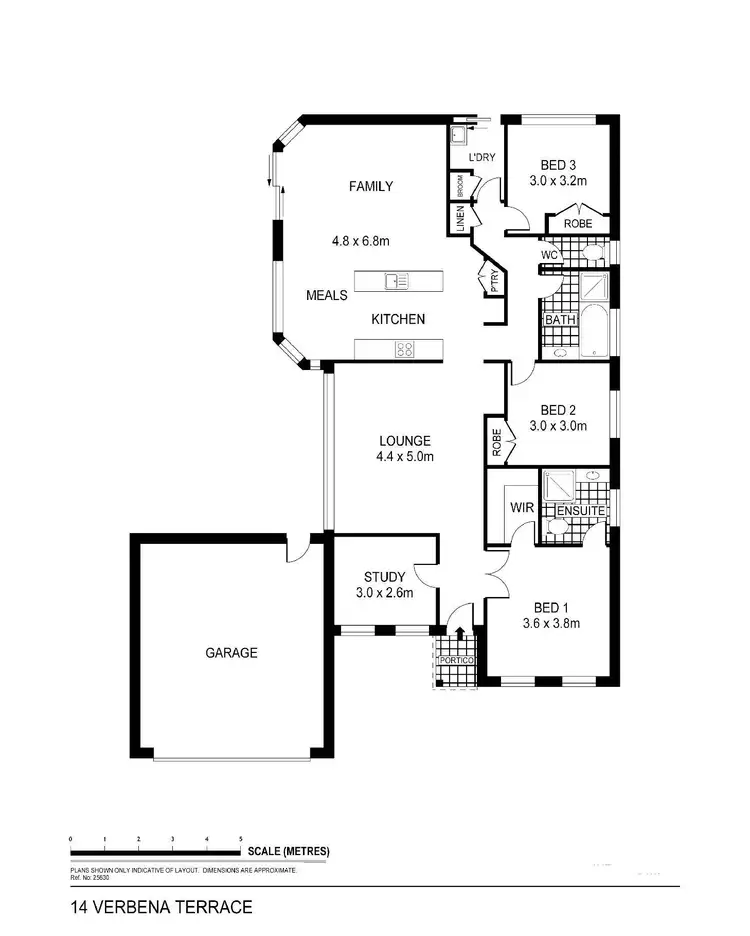 Floorplan of Homely house listing, 14 Verbena Terrace, Epsom VIC 3551