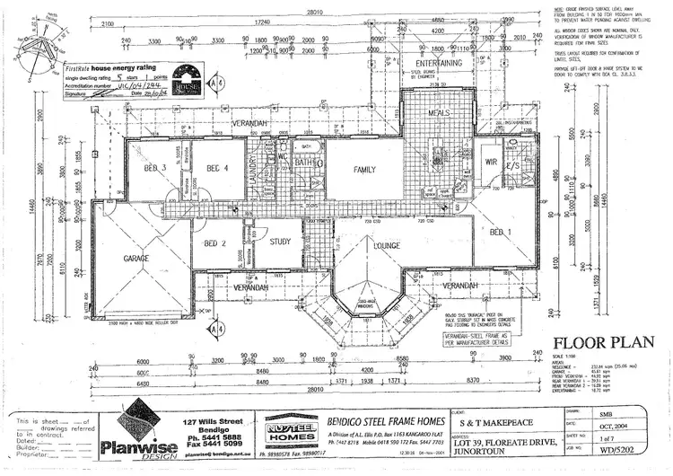 Floorplan of Homely house listing, 15 Floreate Drive, Junortoun VIC 3551