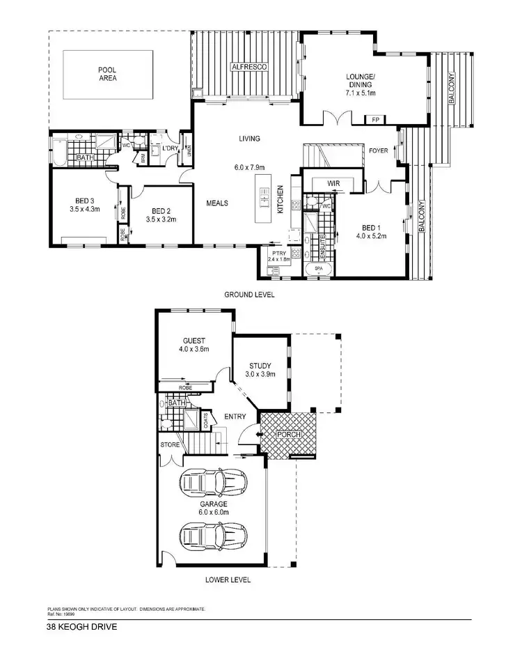 Floorplan of Homely house listing, 38 Keogh Drive, Spring Gully VIC 3550