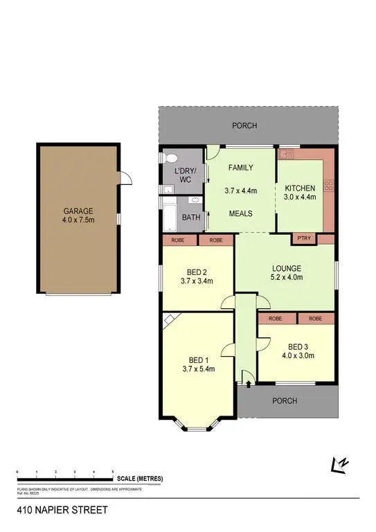 Floorplan of Homely house listing, 410 Napier Street, Bendigo VIC 3550