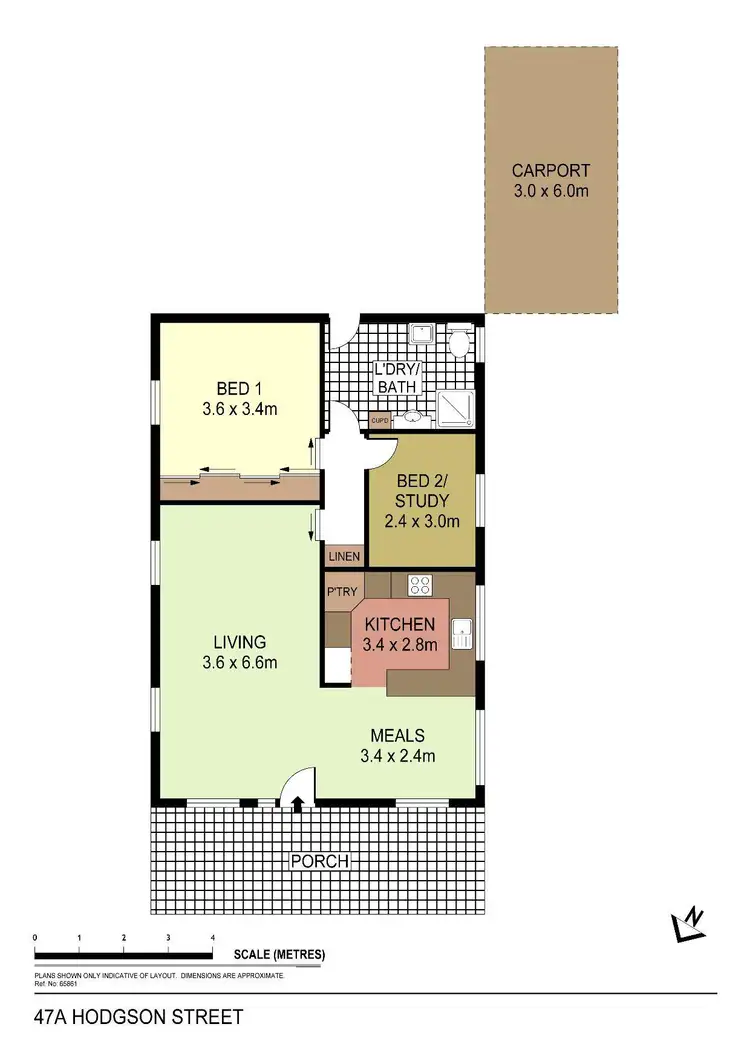 Floorplan of Homely house listing, 47A Hodgson Street, Eaglehawk VIC 3556