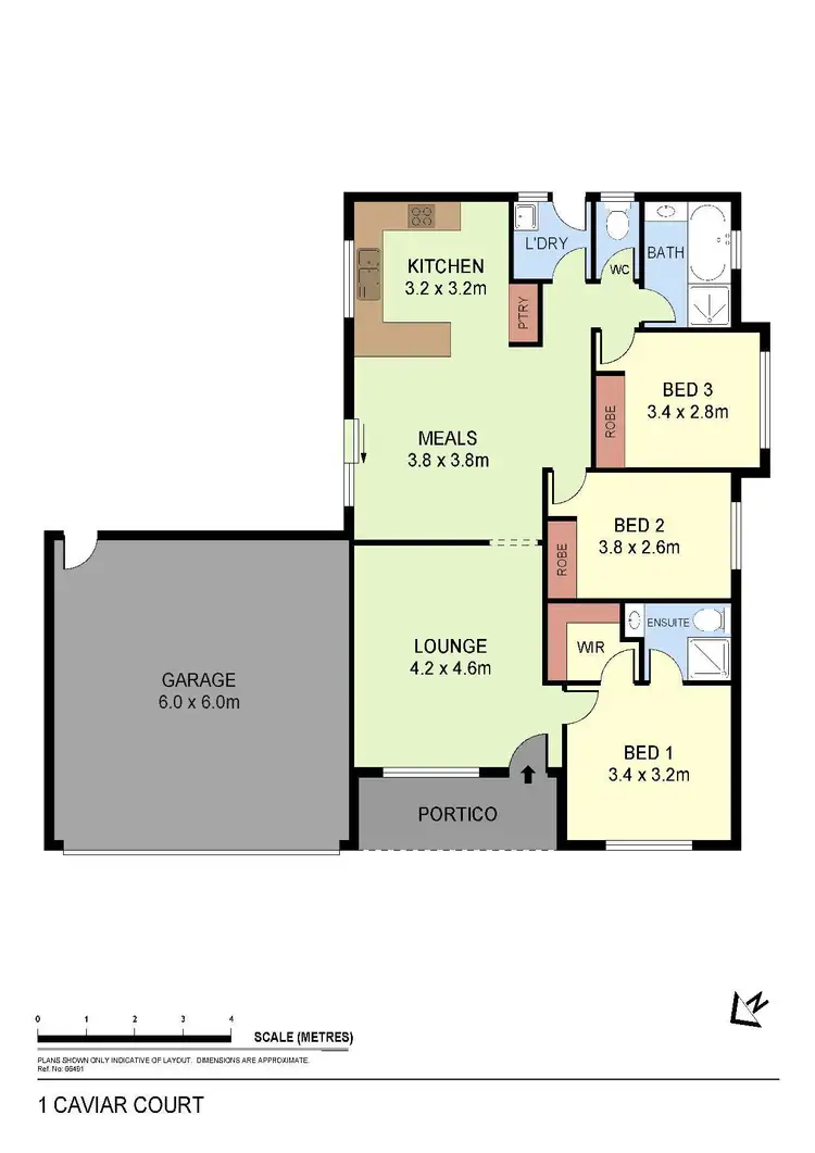 Floorplan of Homely house listing, 1 Caviar Court, Huntly VIC 3551