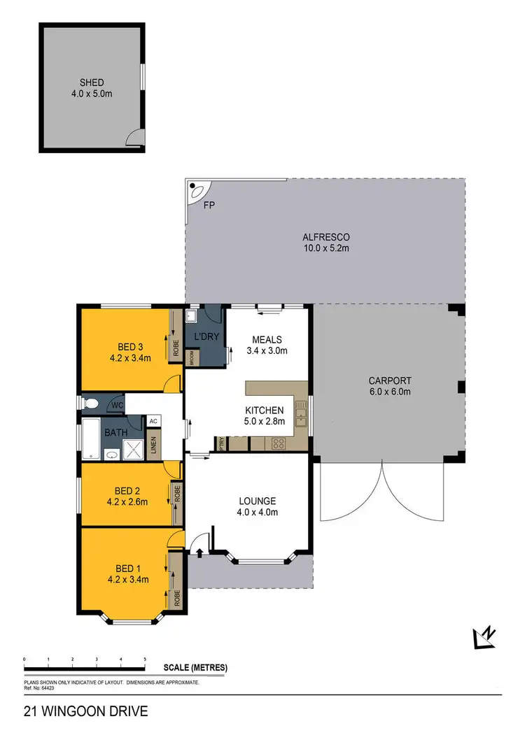 Floorplan of Homely house listing, 21 Wingoon Drive, California Gully VIC 3556