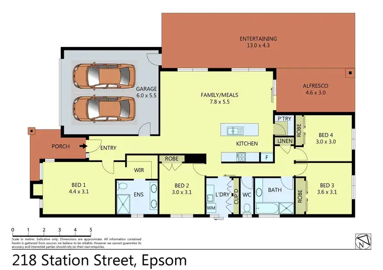 Floorplan of Homely house listing, 218 Station Street, Epsom VIC 3551