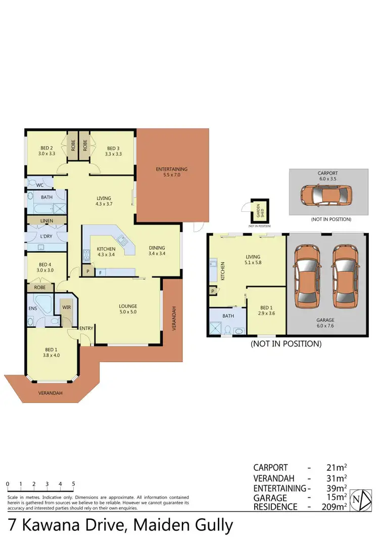 Floorplan of Homely house listing, 7 Kawana Drive, Maiden Gully VIC 3551