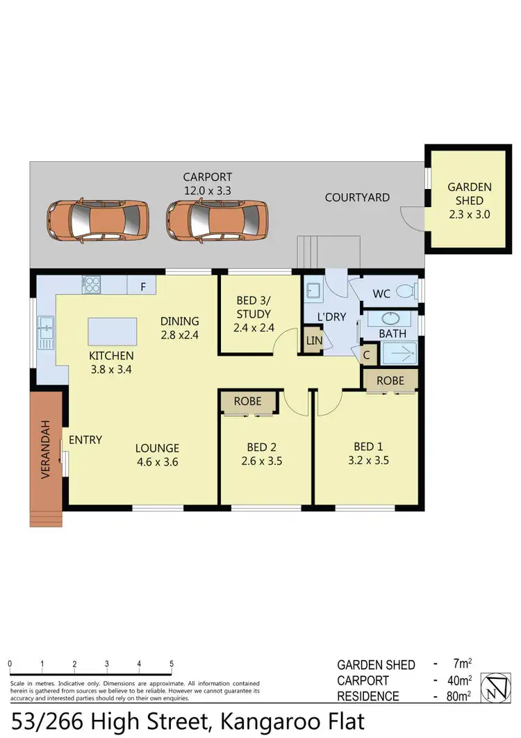 Floorplan of Homely unit listing, 53/266-270 High Street, Kangaroo Flat VIC 3555