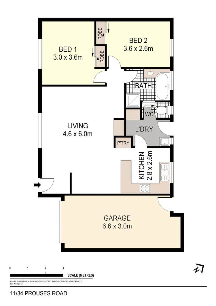 Floorplan of Homely unit listing, 11/34 Prouses Road, North Bendigo VIC 3550