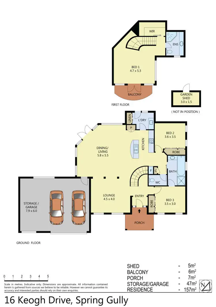Floorplan of Homely house listing, 16 Keogh Drive, Spring Gully VIC 3550