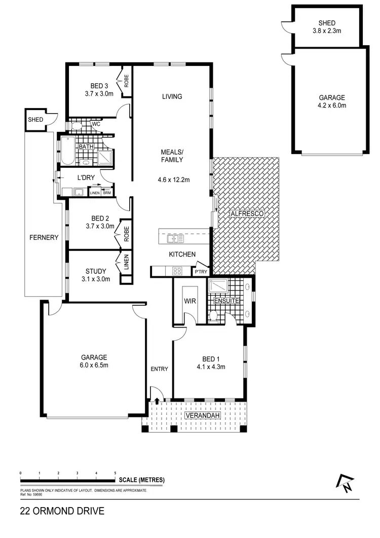 Floorplan of Homely house listing, 22 Ormond Drive, Marong VIC 3515