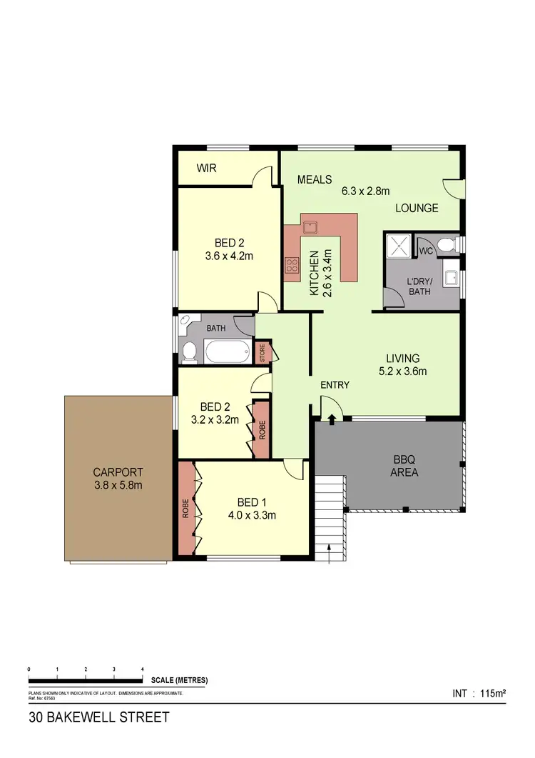 Floorplan of Homely house listing, 30 Bakewell Street, North Bendigo VIC 3550
