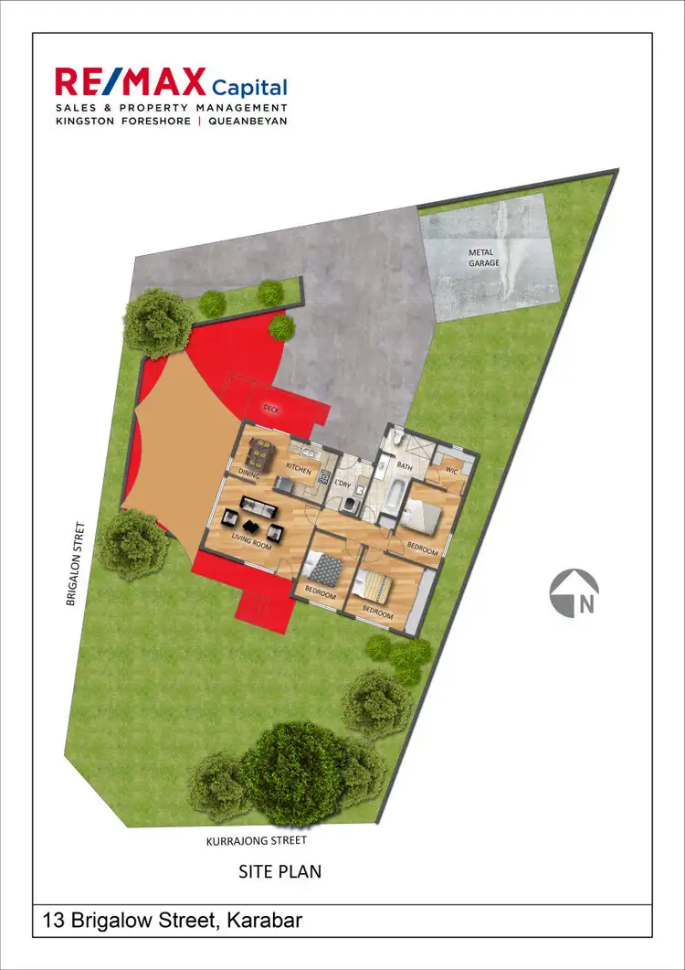Floorplan of Homely house listing, 13 Brigalow Street, Queanbeyan NSW 2620
