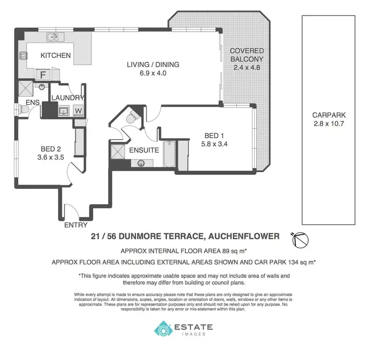 Floorplan of Homely unit listing, 21/56 Dunmore Terrace, Auchenflower QLD 4066
