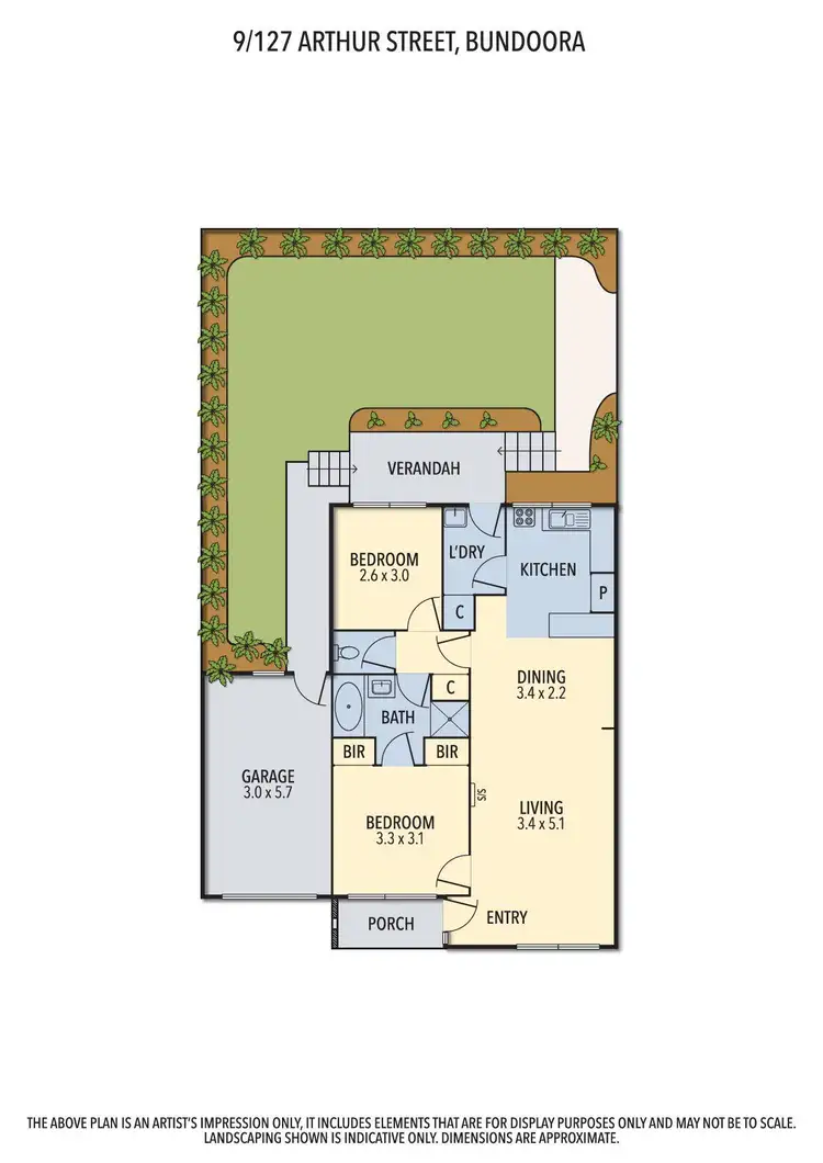 Floorplan of Homely unit listing, 9/127 Arthur Street, Bundoora VIC 3083