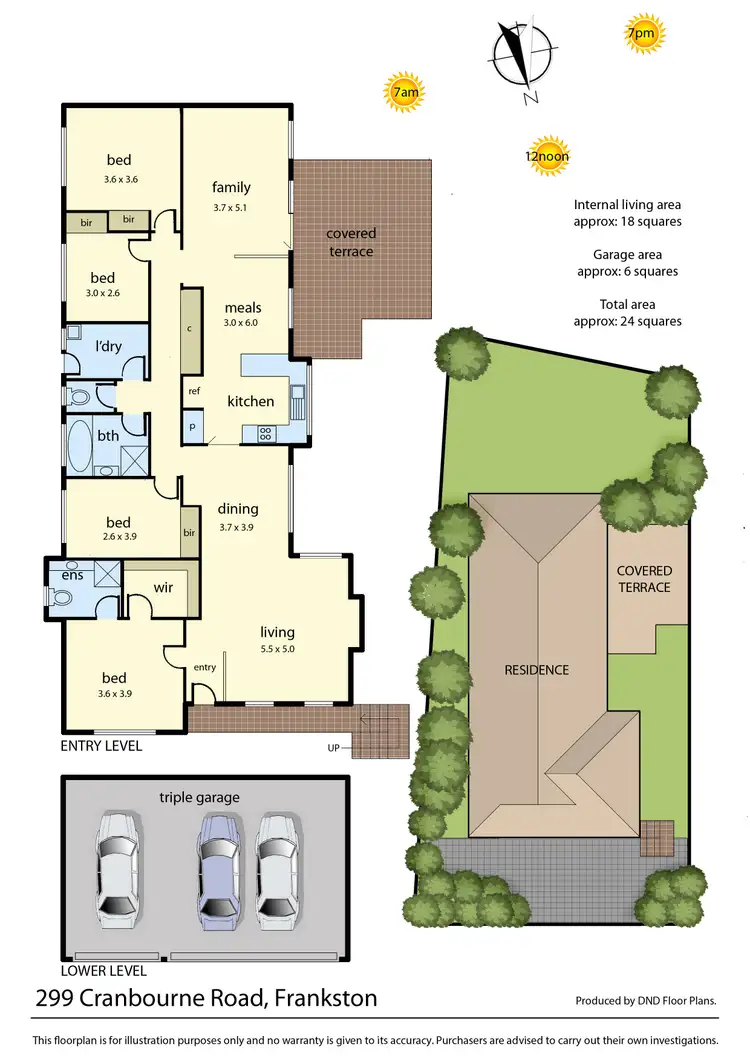 Floorplan of Homely house listing, 299 Cranbourne Road, Frankston VIC 3199