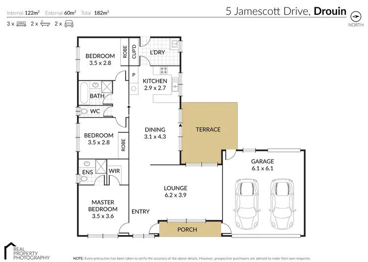 Floorplan of Homely house listing, 5 Jamescott Drive, Drouin VIC 3818