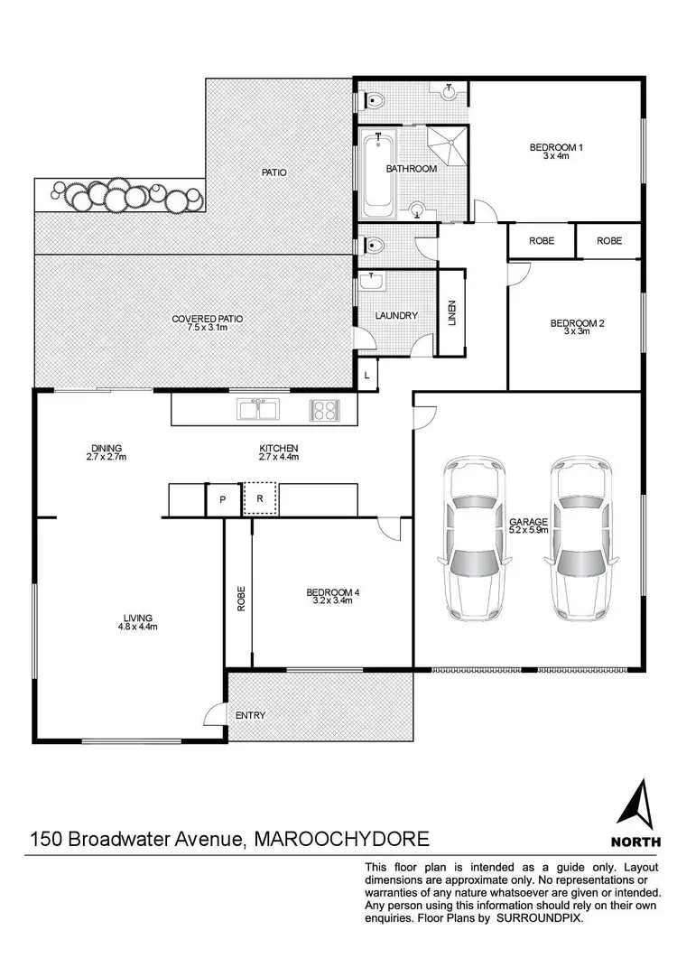 Floorplan of Homely house listing, 150 Broadwater Avenue, Maroochydore QLD 4558