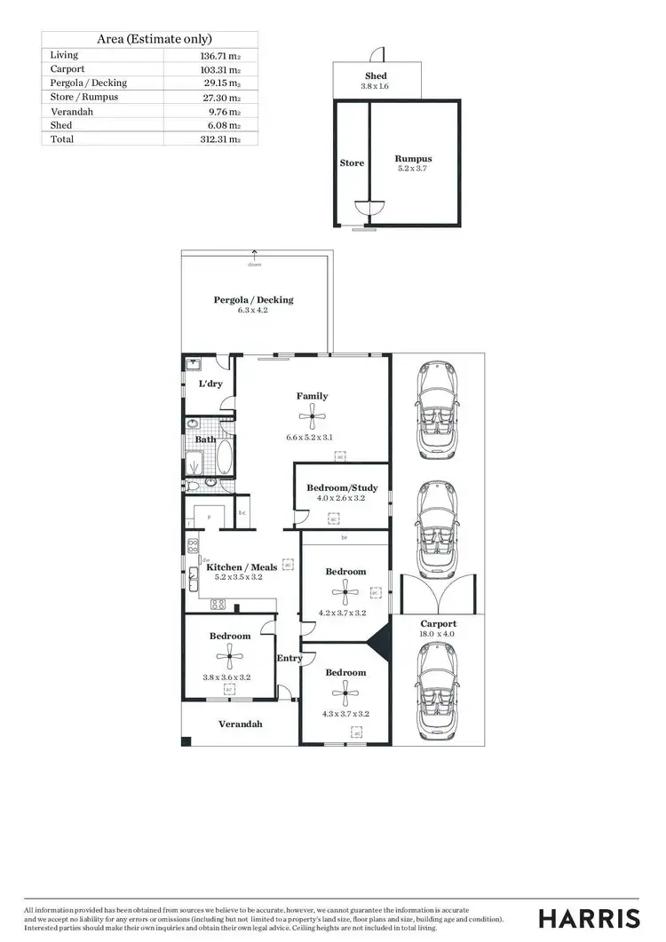 Floorplan of Homely house listing, 12 Daniels Road, Panorama SA 5041