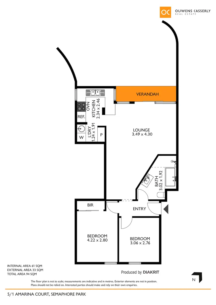 Floorplan of Homely apartment listing, 5/1 Amarina Court, Semaphore Park SA 5019