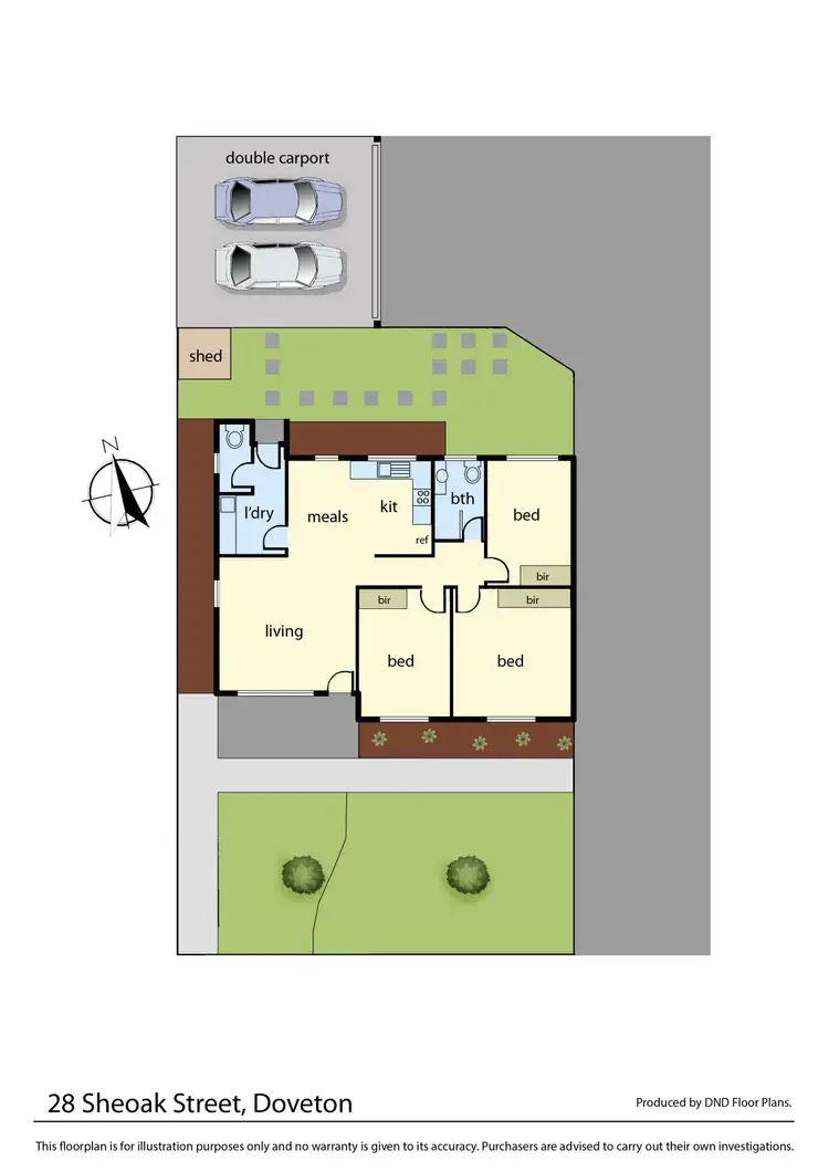 Floorplan of Homely unit listing, 1/28 Sheoak Street, Doveton VIC 3177