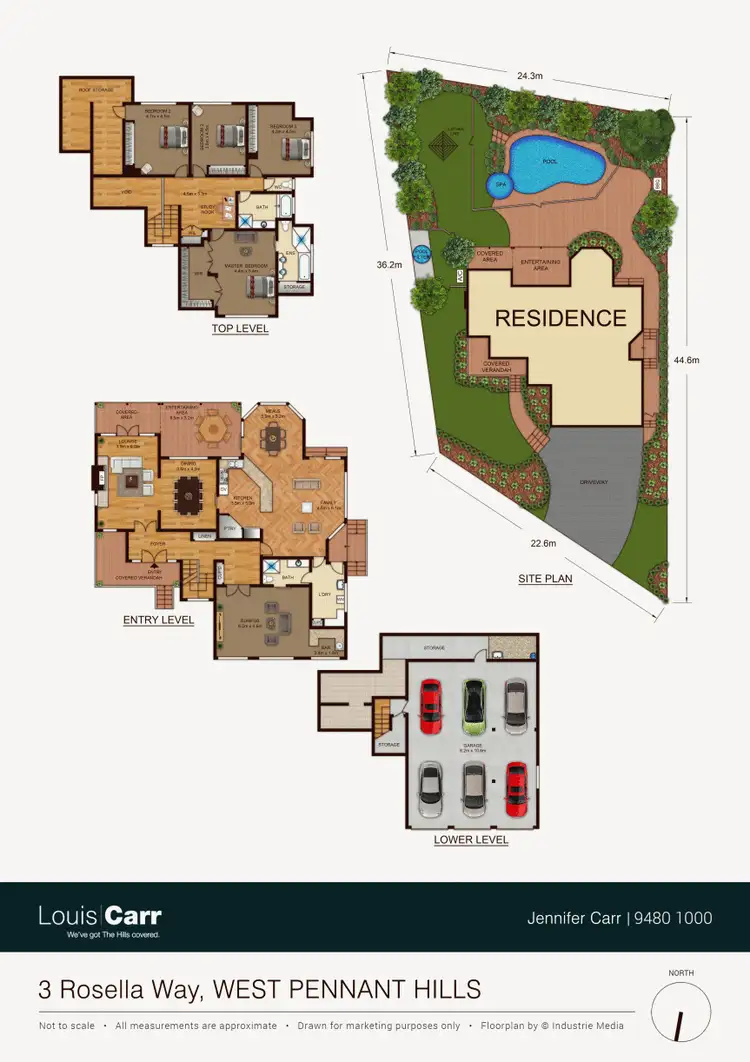 Floorplan of Homely house listing, 3 Rosella Way, West Pennant Hills NSW 2125