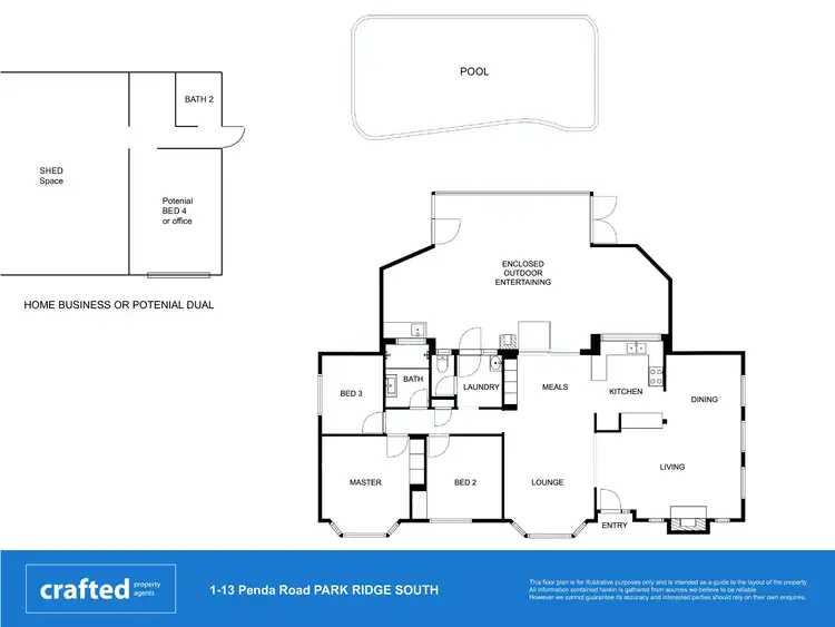 Floorplan of Homely house listing, 1-13 Penda Road, Park Ridge South QLD 4125
