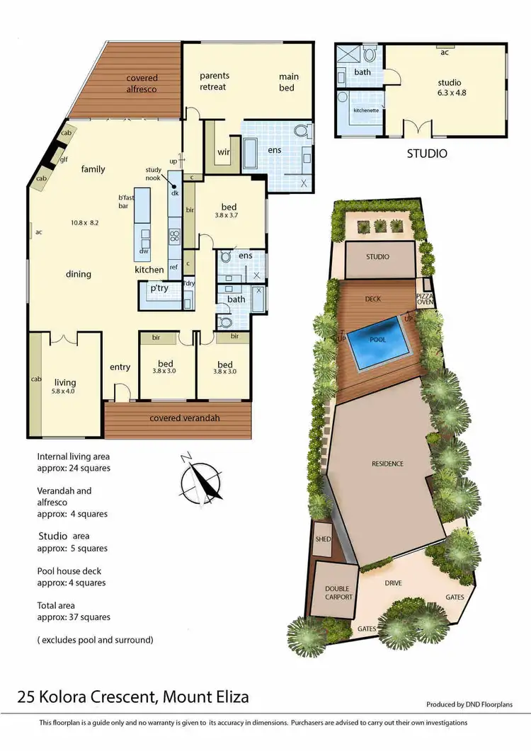 Floorplan of Homely house listing, 25 Kolora Crescent, Mount Eliza VIC 3930
