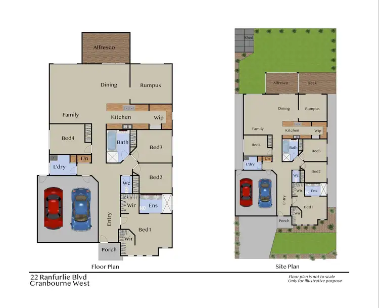 Floorplan of Homely house listing, 22 Ranfurlie Boulevard, Cranbourne West VIC 3977