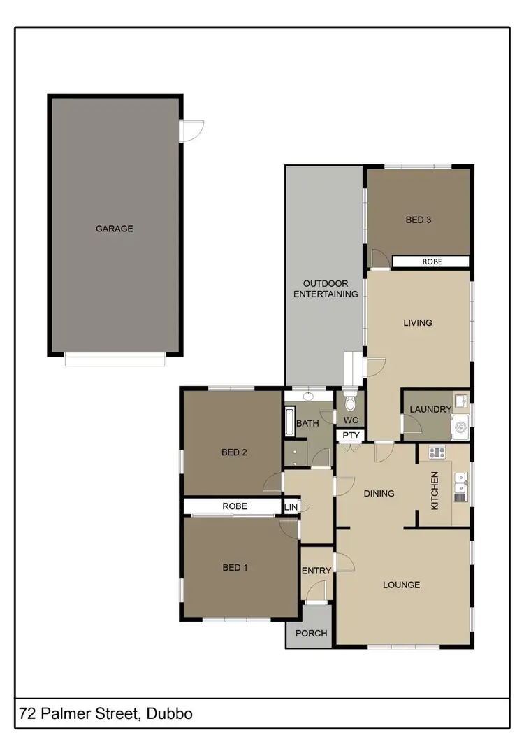 Floorplan of Homely house listing, 72 Palmer Street, Dubbo NSW 2830