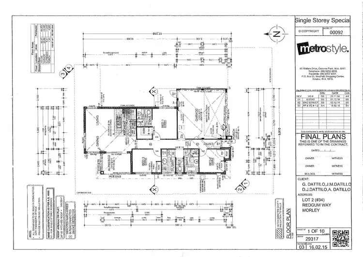 Floorplan of Homely house listing, 34A Redgum Way, Morley WA 6062