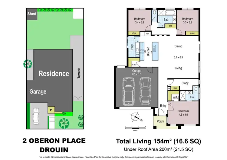 Floorplan of Homely house listing, 2 Oberon Place, Drouin VIC 3818