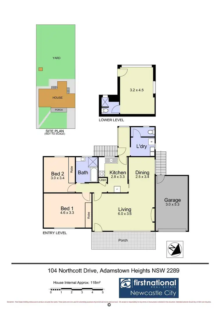 Floorplan of Homely house listing, 104 Northcott Drive, Adamstown Heights NSW 2289