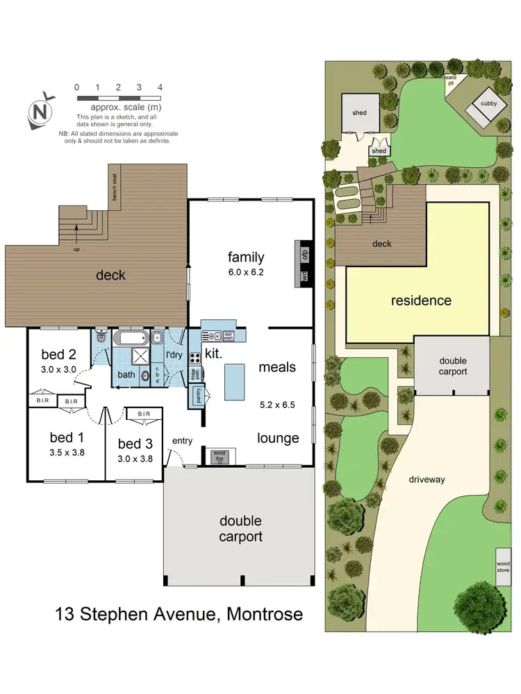 Floorplan of Homely house listing, 13 Stephen Avenue, Montrose VIC 3765