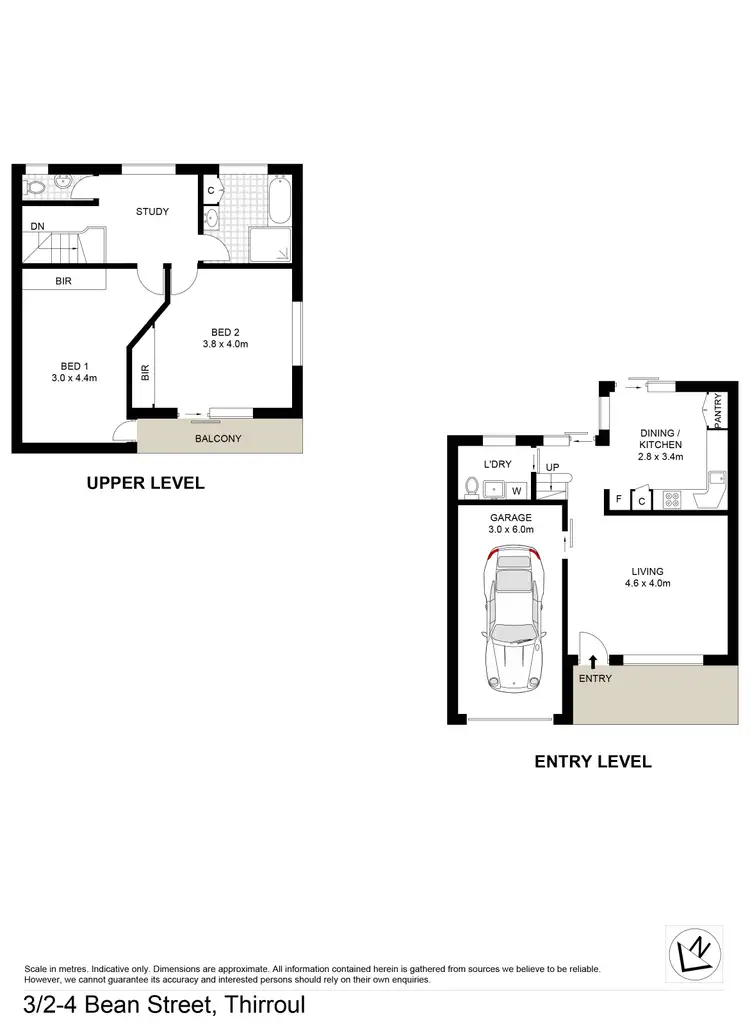 Floorplan of Homely townhouse listing, 3/2-4 Bean Street, Thirroul NSW 2515