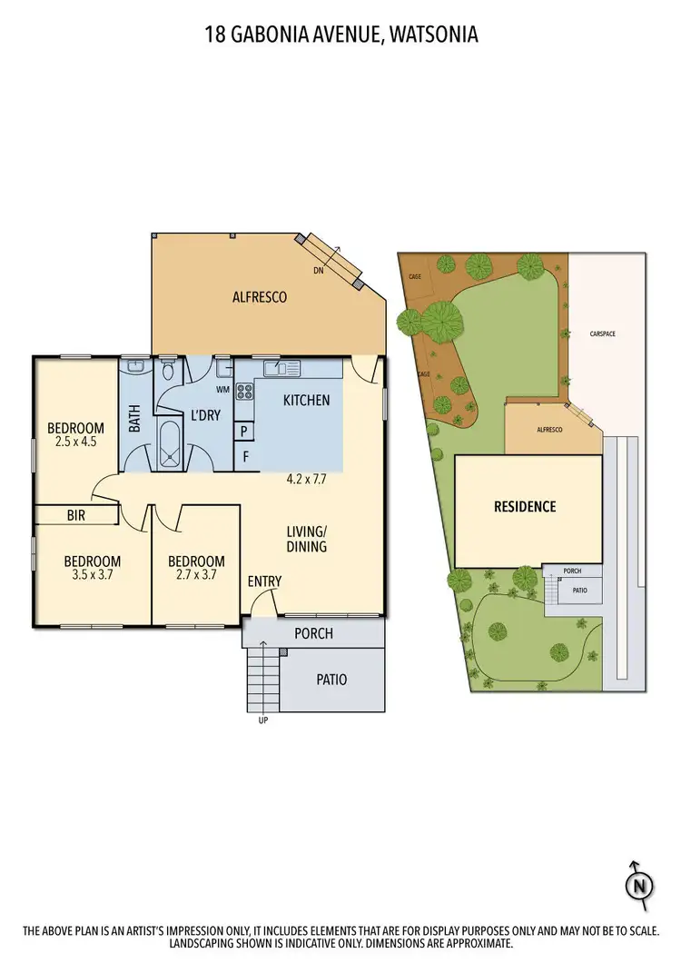 Floorplan of Homely house listing, 18 Gabonia Avenue, Watsonia VIC 3087