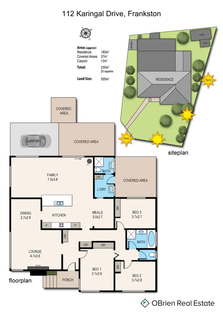 Floorplan of Homely house listing, 112 Karingal Drive, Frankston VIC 3199