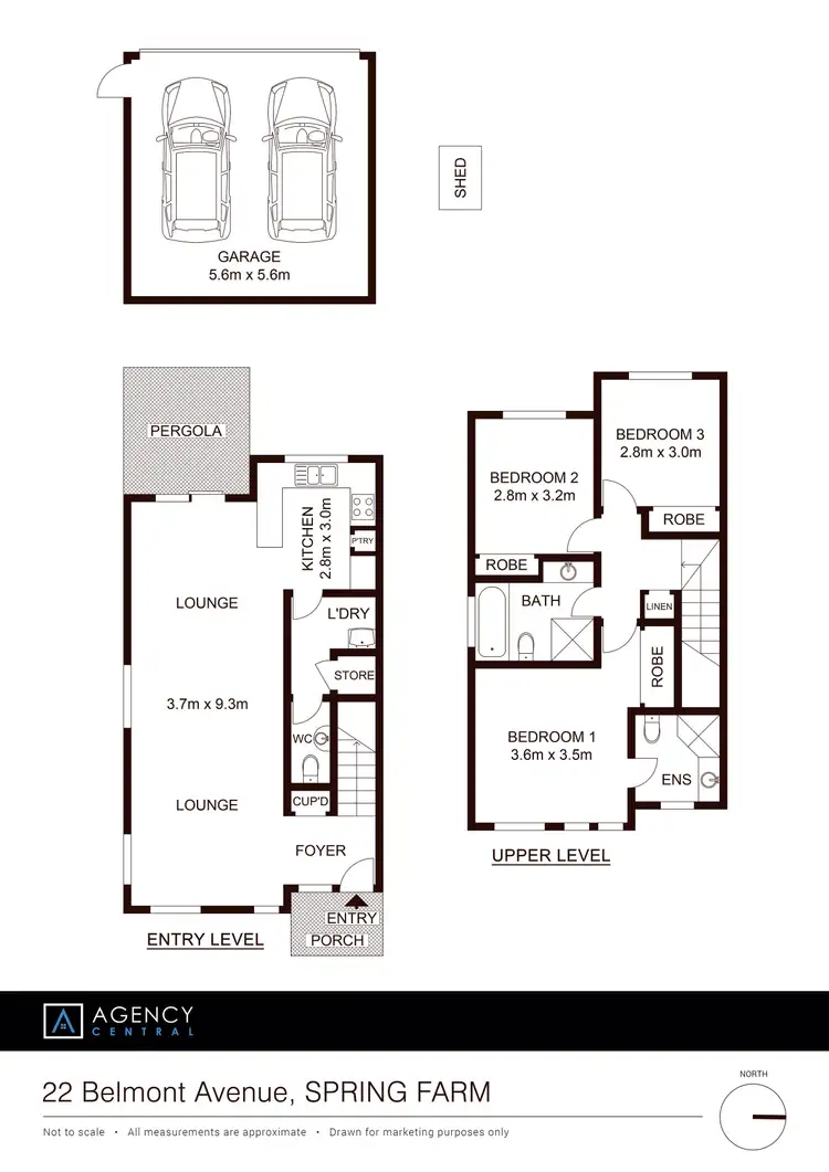 Floorplan of Homely terrace listing, 22 Belmont Avenue, Spring Farm NSW 2570
