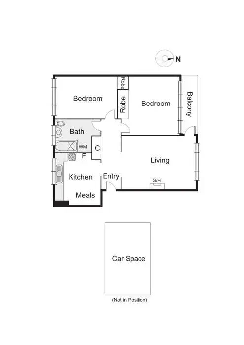 Floorplan of Homely apartment listing, 10/10 Vautier Street, Elwood VIC 3184