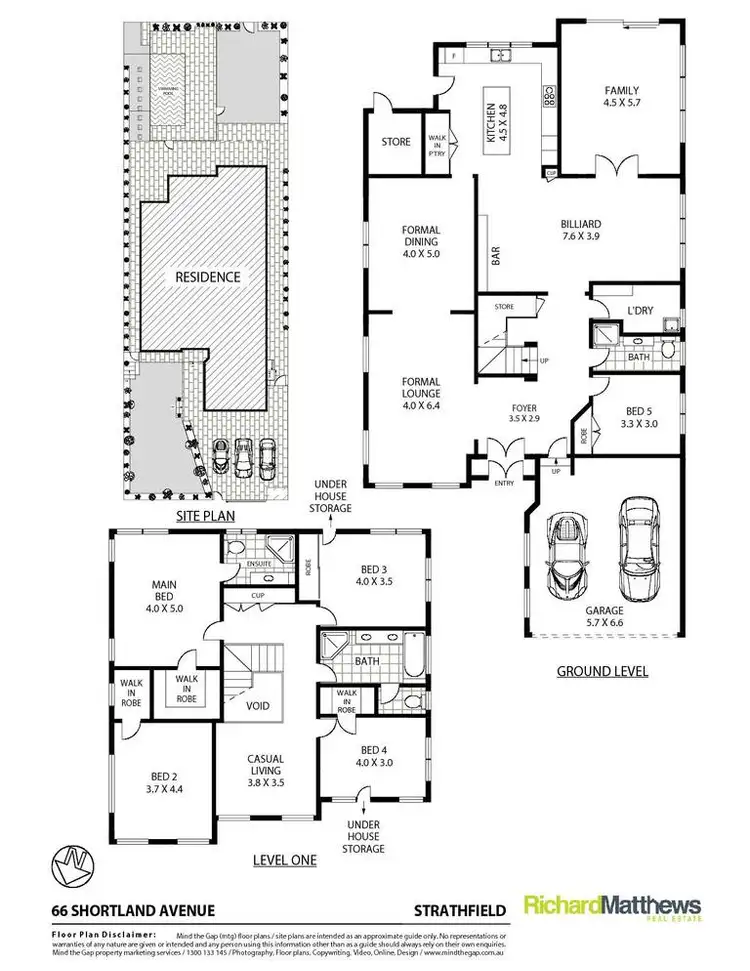 Floorplan of Homely house listing, 66 Shortland Avenue, Strathfield NSW 2135
