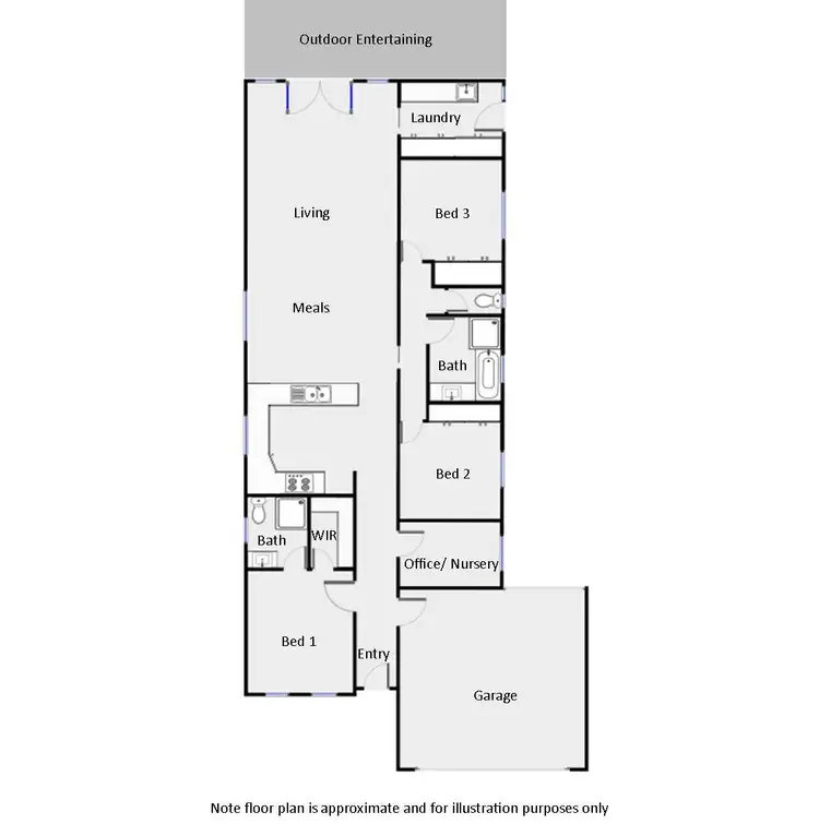 Floorplan of Homely house listing, 12 Melaleuca Street, Buronga NSW 2739