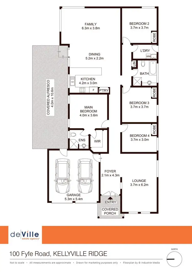 Floorplan of Homely house listing, 100 Fyfe Road, Kellyville Ridge NSW 2155