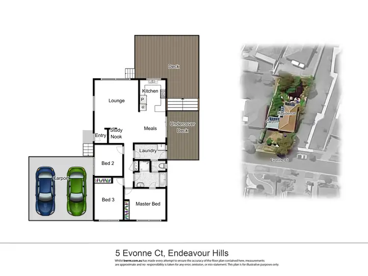 Floorplan of Homely house listing, 5 Evonne Court, Endeavour Hills VIC 3802